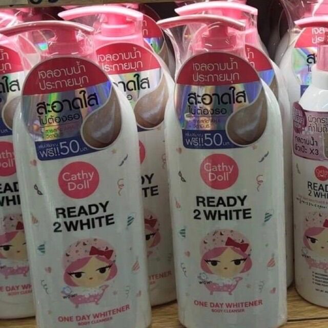 Sữa tắm Ready 2 White Cathy Doll mẫu mới 500ml cam kết sản phẩm đúng mô tả chất lượng đảm bảo