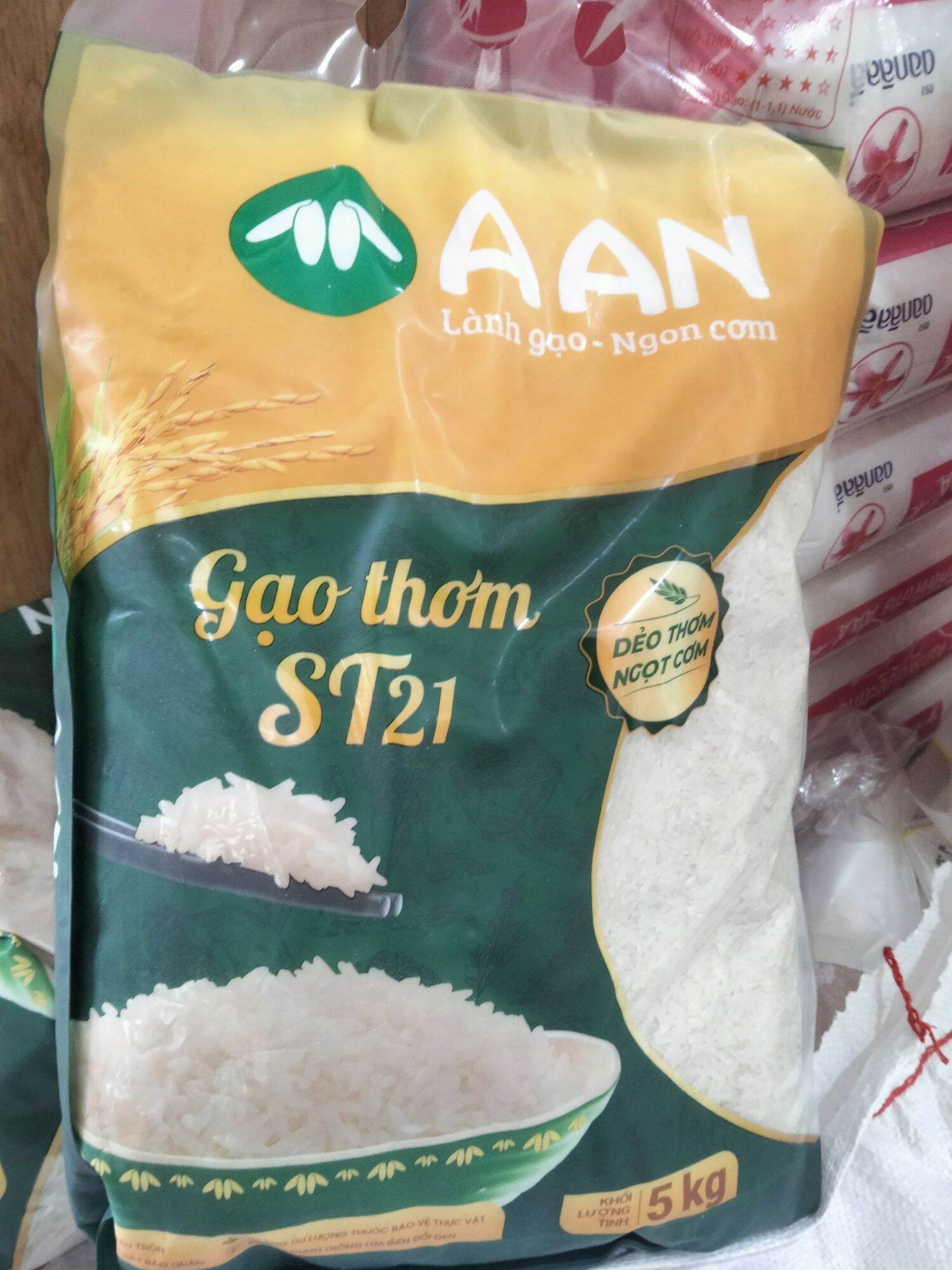 gạo AAN ST 21 xuất khẩu túi 5kg