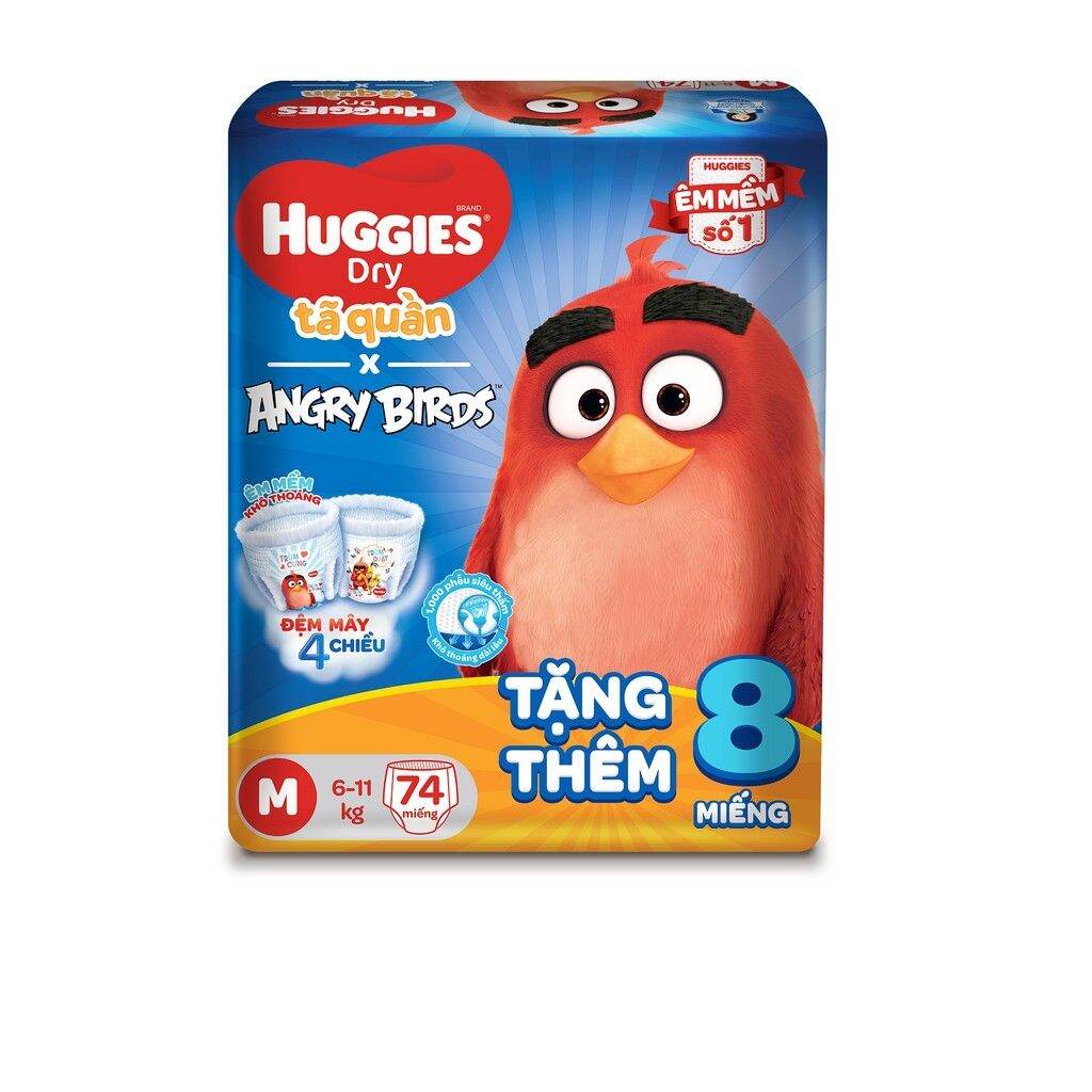 Tã bỉm quần Huggies L 68 + 8 miếng