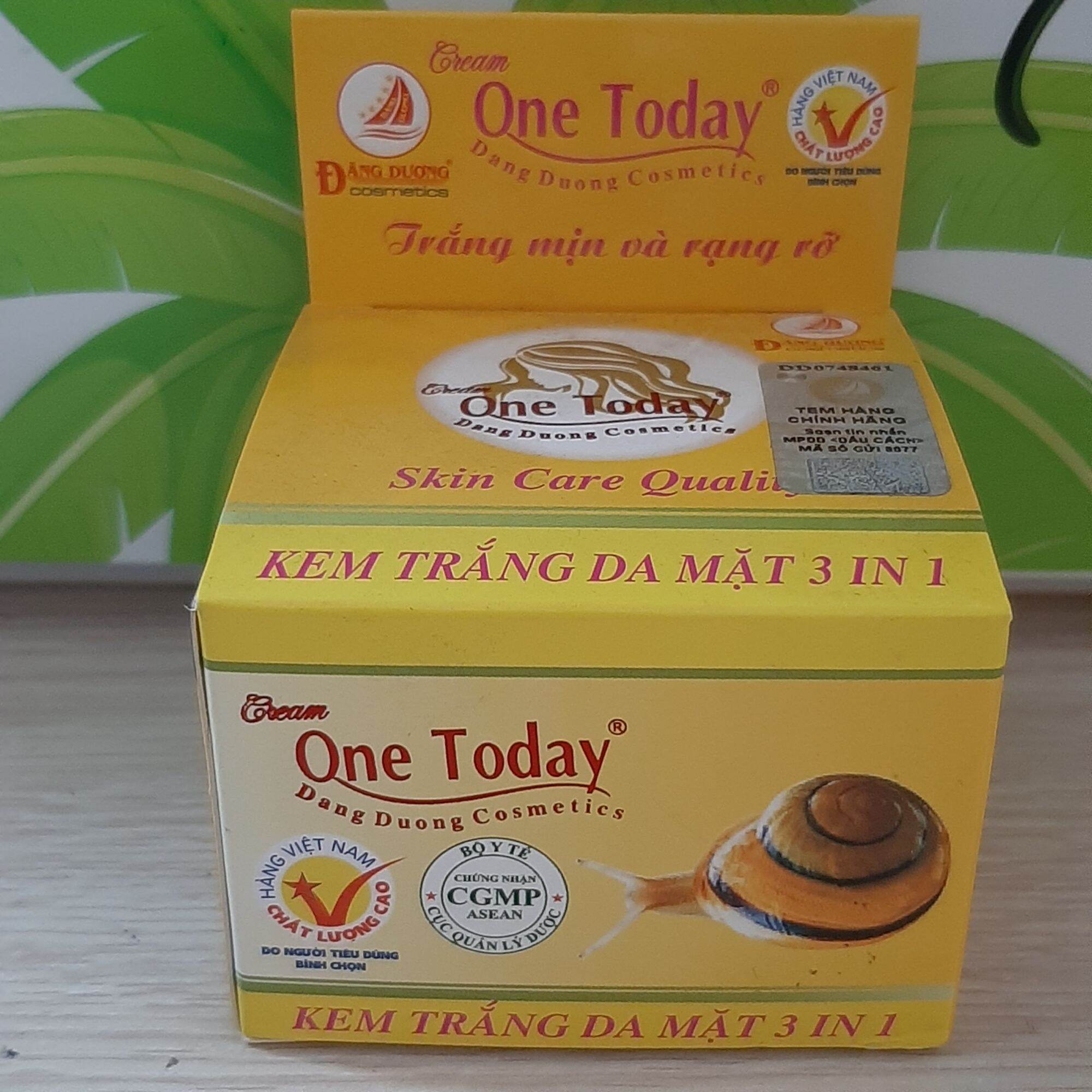 Sale 45% Kem Trắng Da Ngừa Mụn Nuôi Dưỡng Ẩm 3In1 - One Today 5G Tem Giá: 51.500Đ