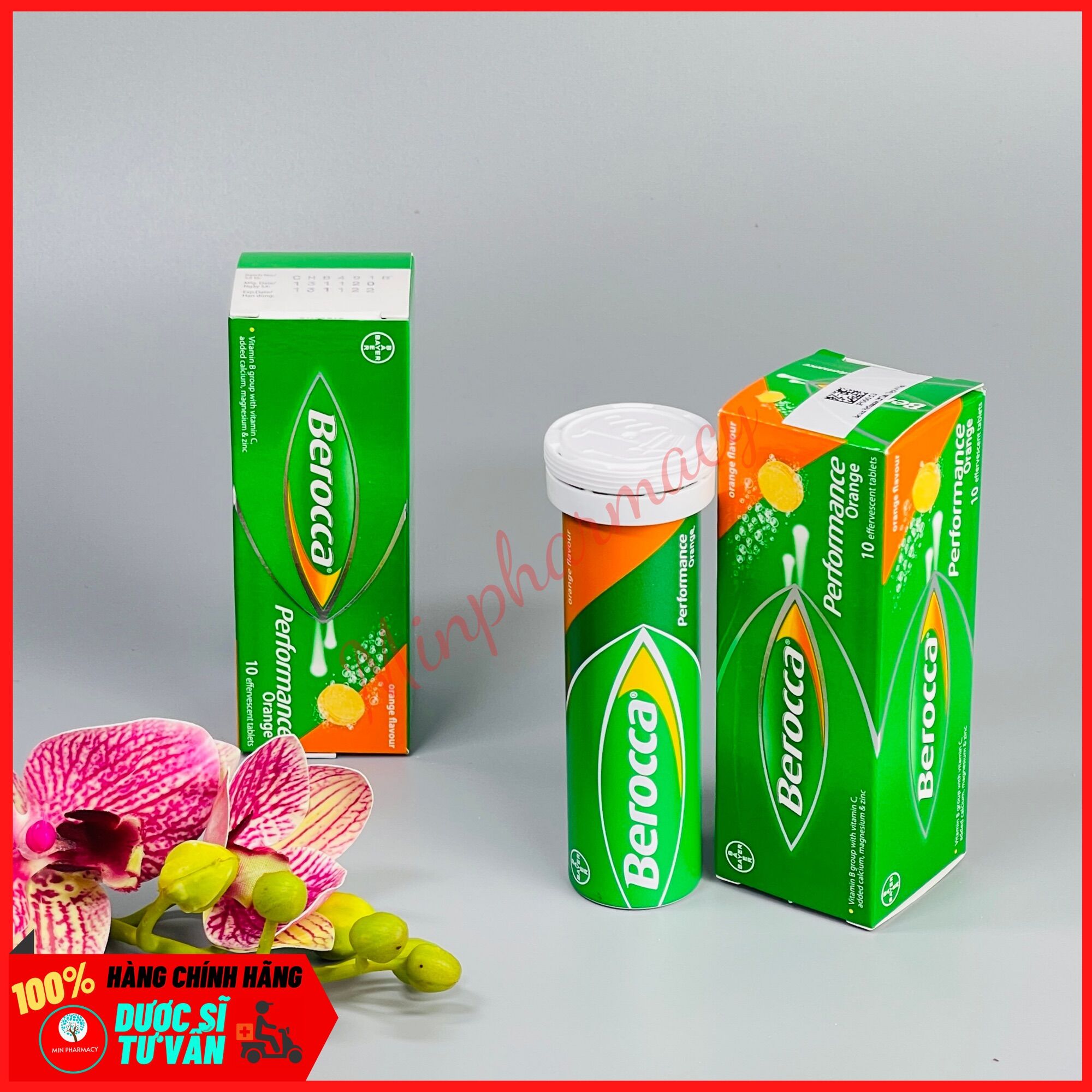 Viên sủi BEROCCA PERFORMANCE tuýp 10viên- Minpharmacy