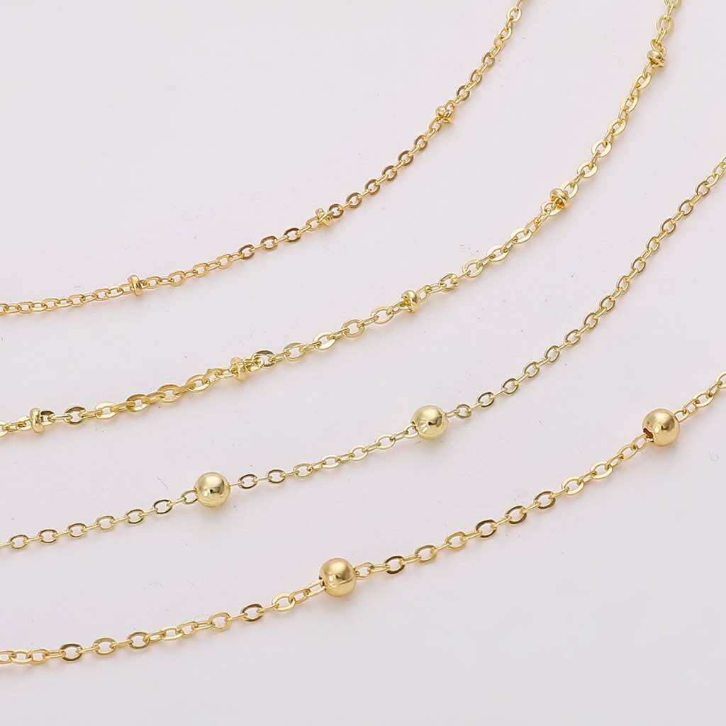 1m dây xích bi titan làm trang sức