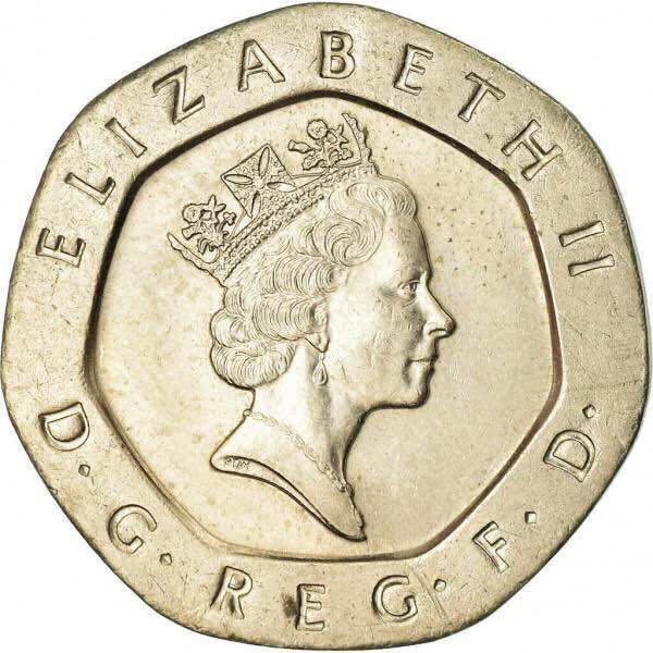 Đồng xu 20 pence của Anh 1982 - 2008