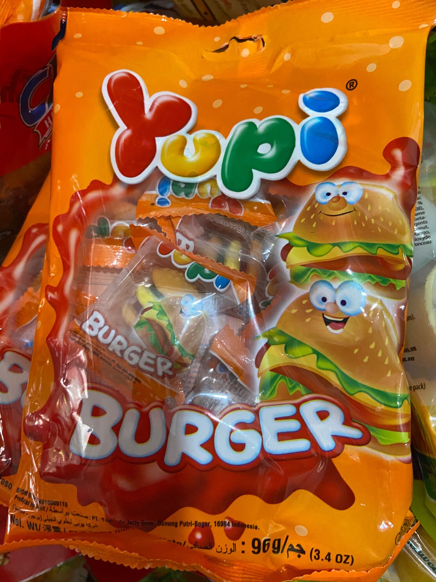 Kẹo dẻo yupi burger