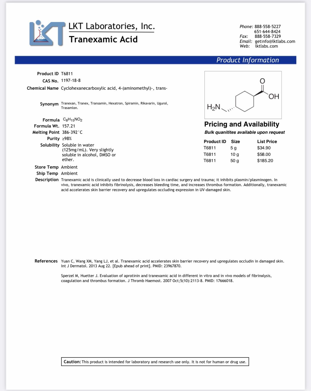 TRANEXAMIC ACID DƯỠNG TRẮNG DA