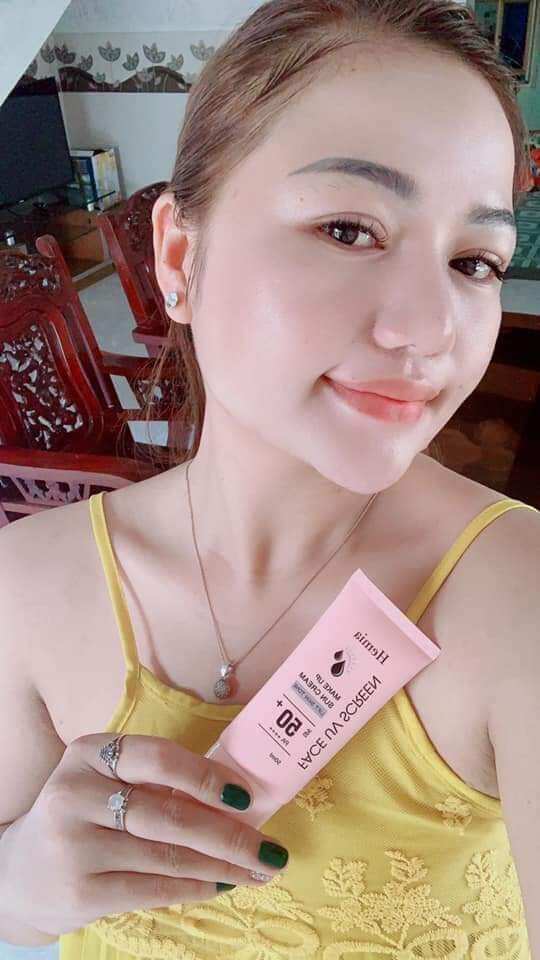 kem chống nắng trắng da Hemia