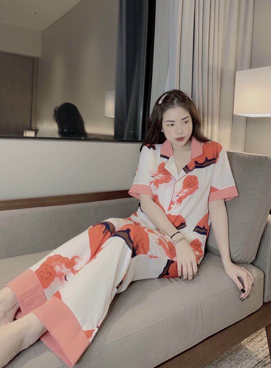 Đồ bộ Pijama lụa mango cao cấp quần dài