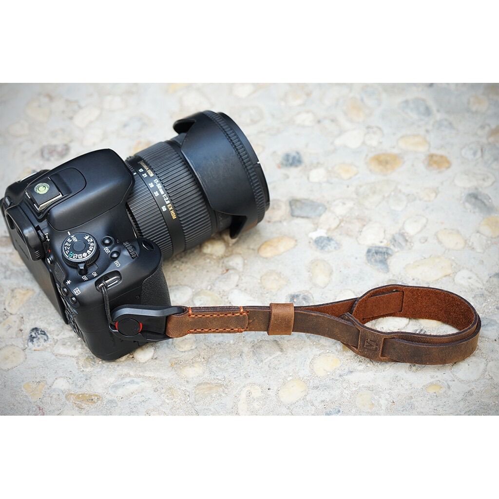 Dây đeo tay - handstrap máy ảnh da bò handmade móc peak design chính hãng ta5035