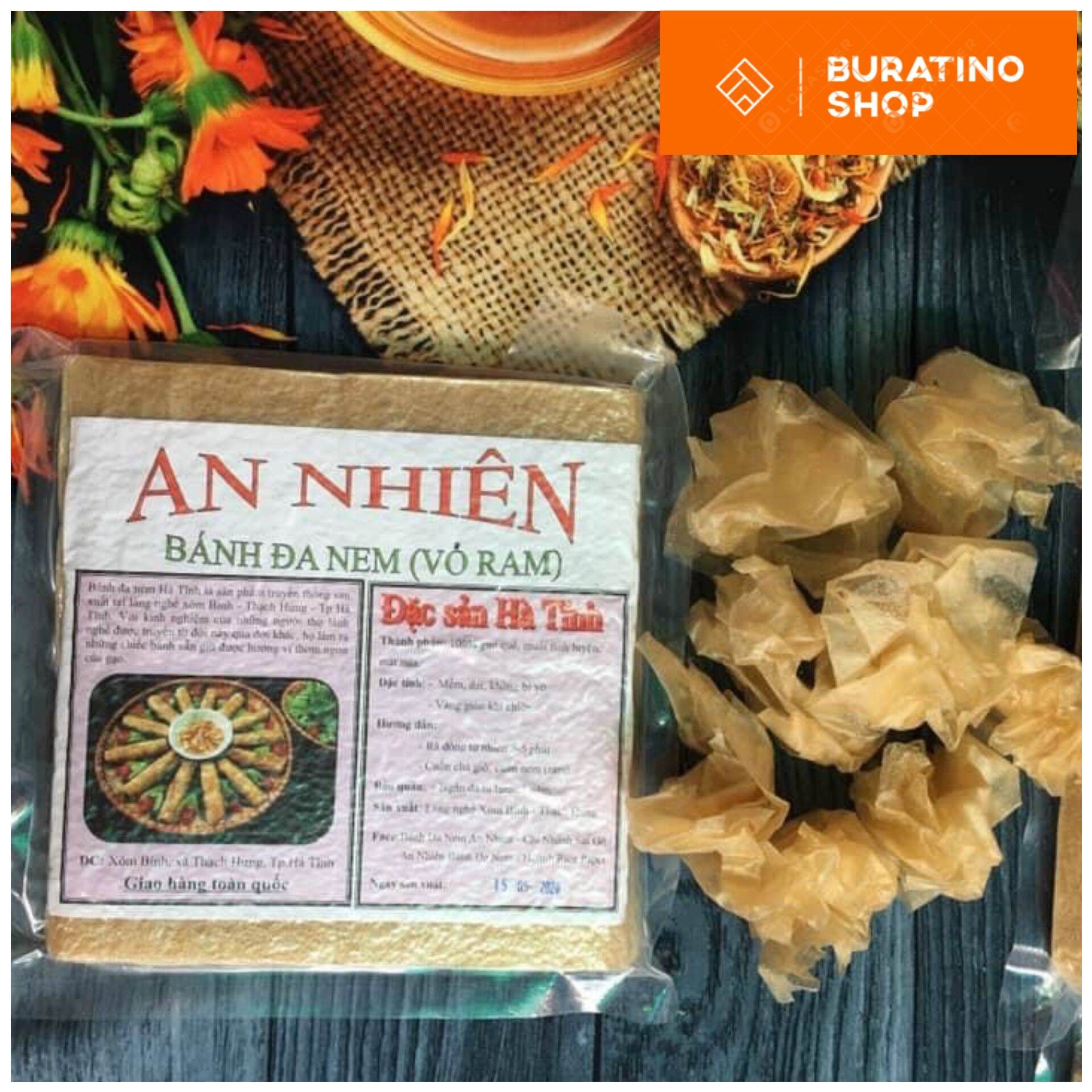 [HCM]☆Combo 2 tệp☆Bánh đa nem An Nhiên, vỏ ram đặc sản Hà Tĩnh(tệp 100 lá)