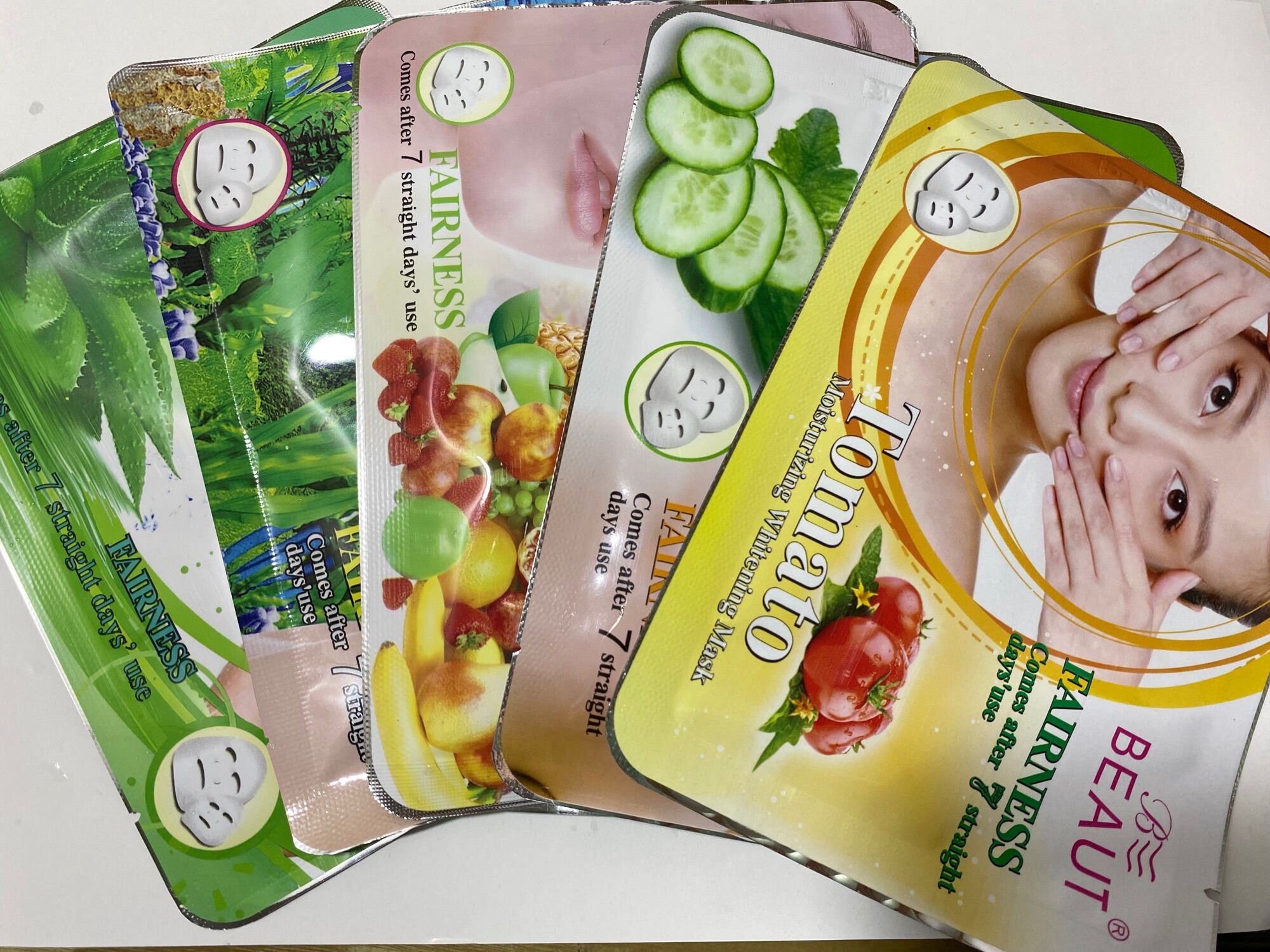10 mặt nạ dưỡng trắng da beaut - dễ hấp thu, dưỡng ẩm, mịn da.