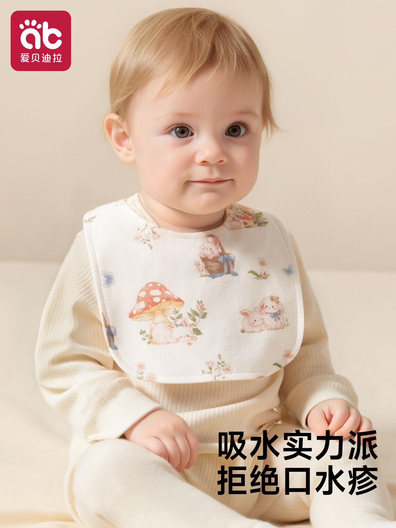 AIBEDILA | Waterproof Spill-Proof U-Shaped Bib Cloth Cotton - Thương hiệu AIBEDILA Giá 101,000 Đồng*Miễn phí vận chuyển