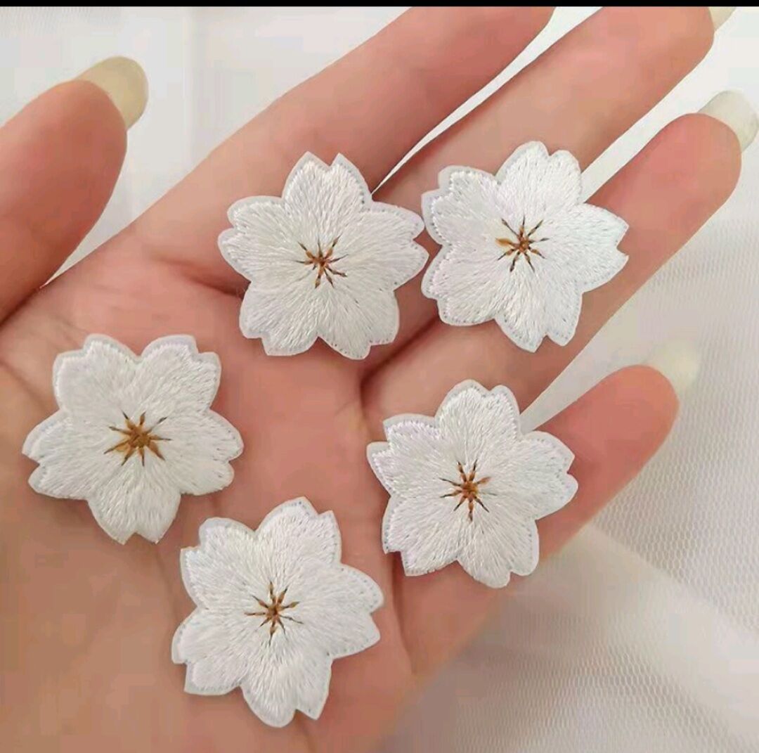 Sticker Thêu Ủi Hình Hoa Siêu Dễ Thương MS76425