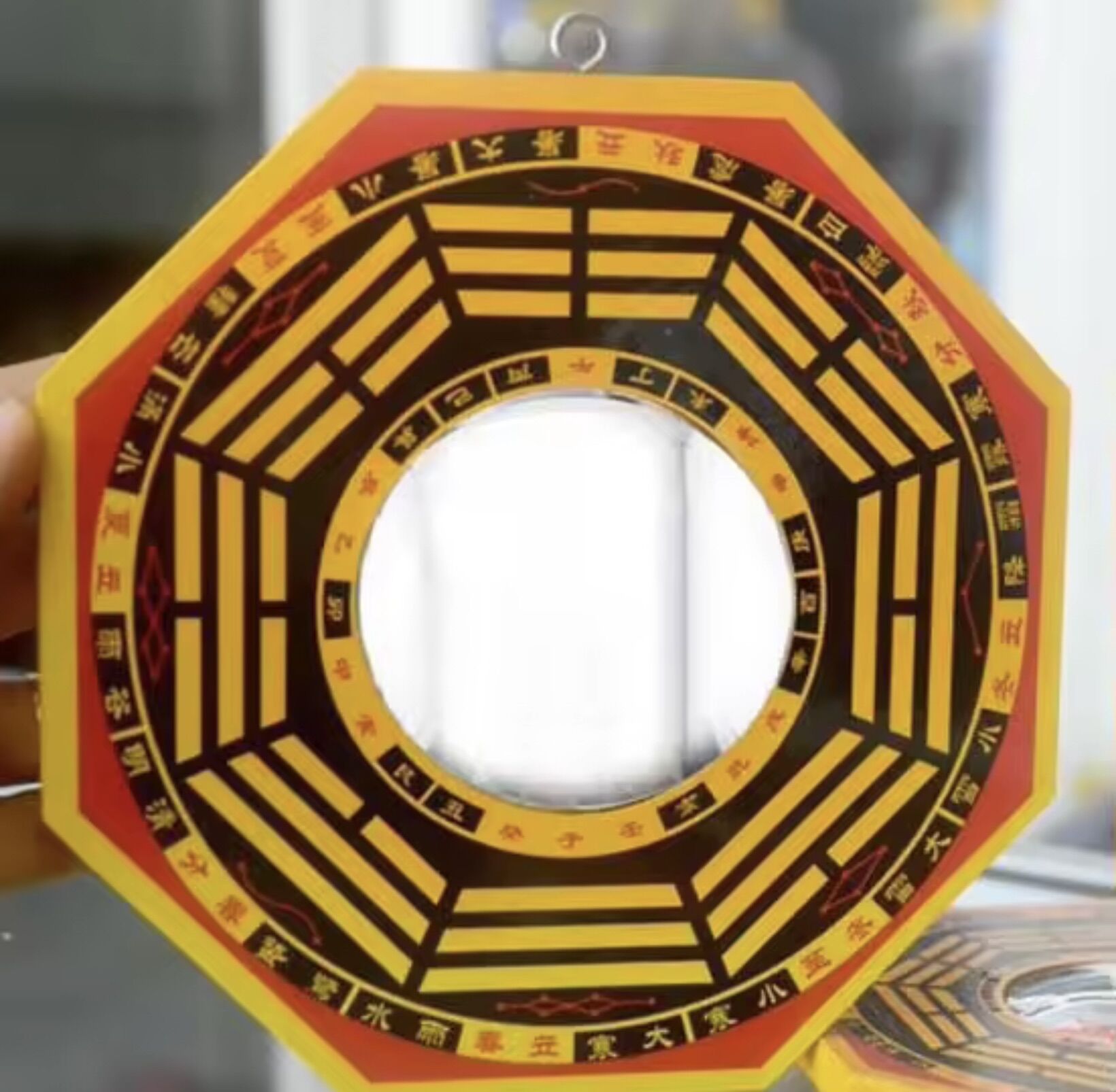 Gương bát quái lồi phong thuỷ bằng gỗ_nhiều size