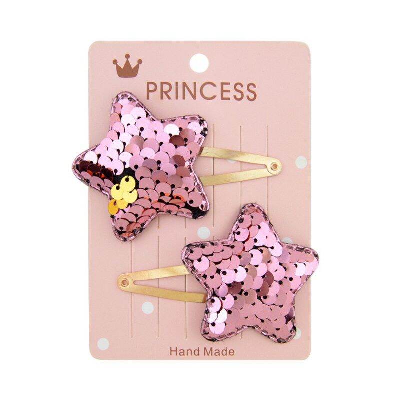 Set 2 Kẹp tóc đính sequence thời trang lấp lánh cho bé gái-- SUBO SHOP.