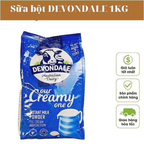 Sữa Bột Full Creamy Devondale 1kg Nhập Khẩu New Zeland Date 10 2023