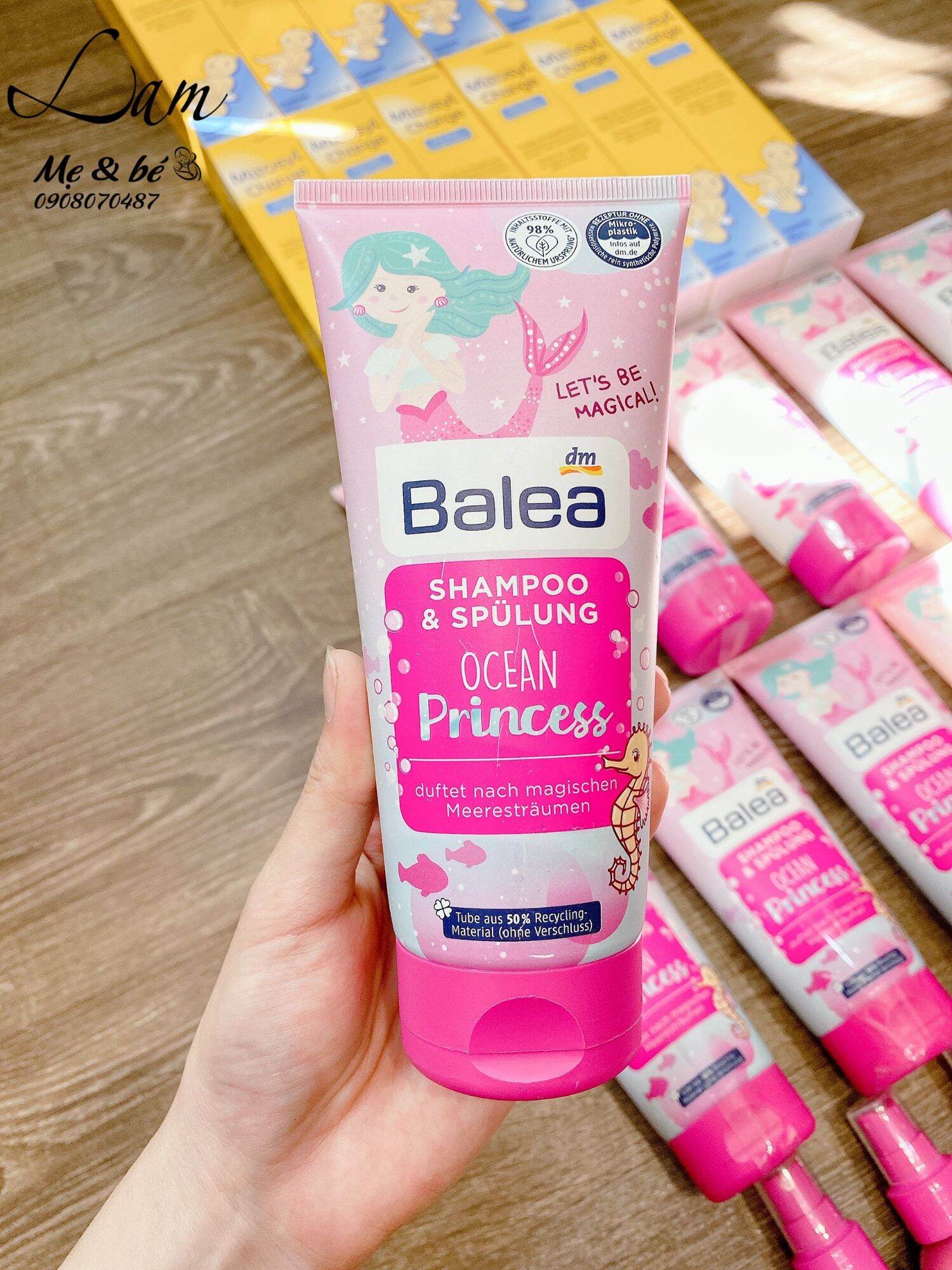 Bộ Dưỡng tóc và son cho bé Balea
