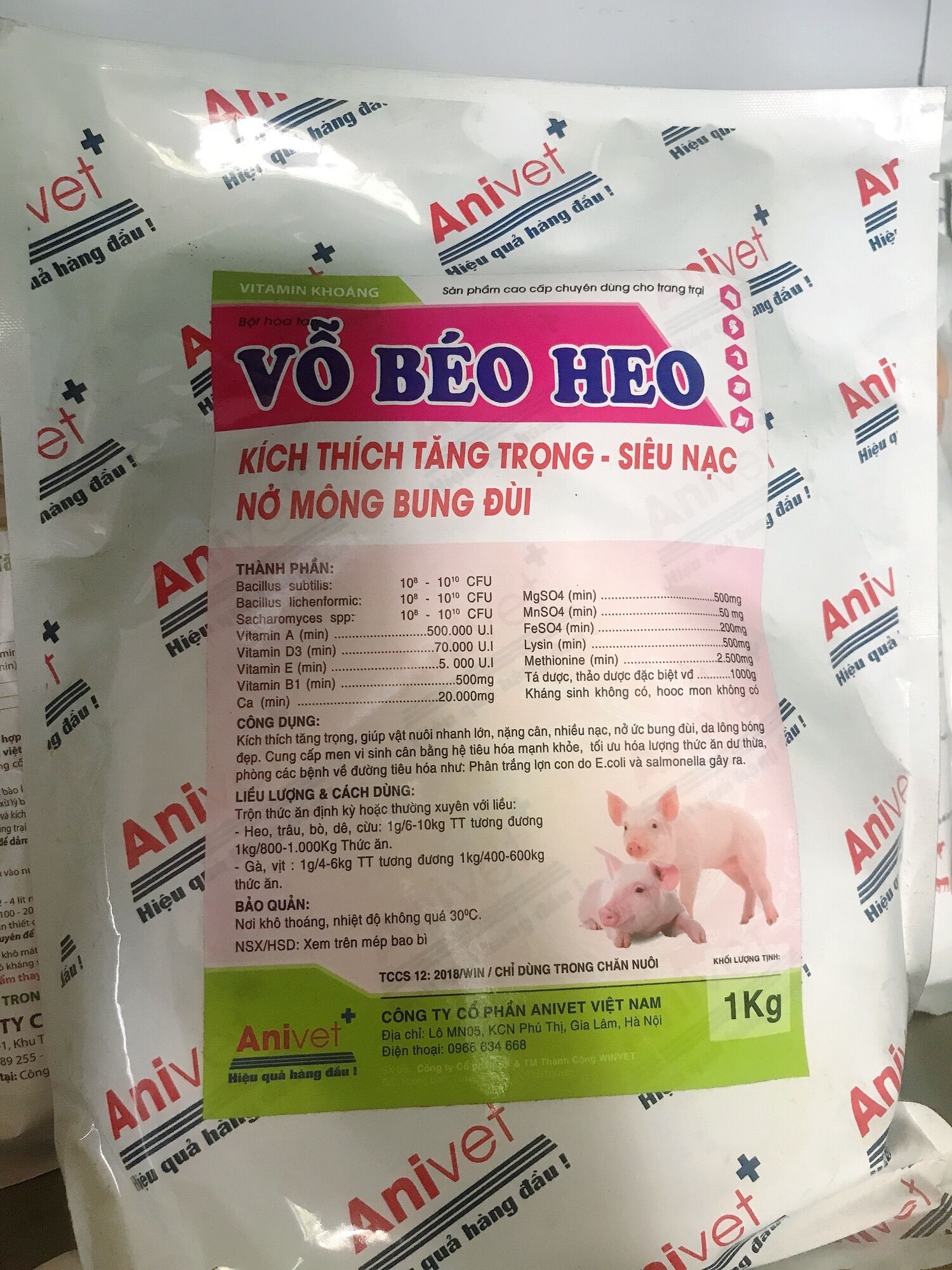 Vỗ Béo Heo nở mông bung đùi kích thích tăng trọng nhanh