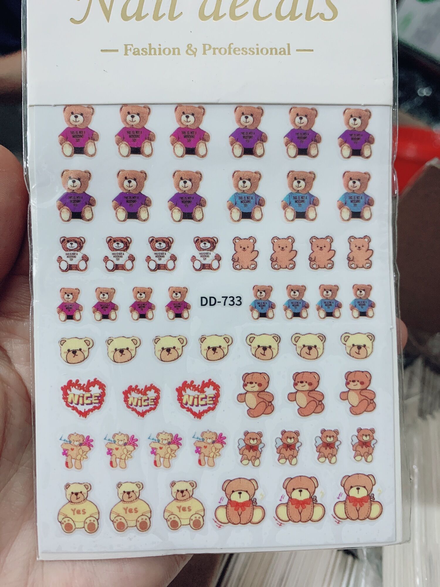 Sticker dán móng hình dán móng