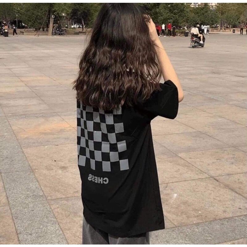 Áo thun nam nữ bàn cờ karo