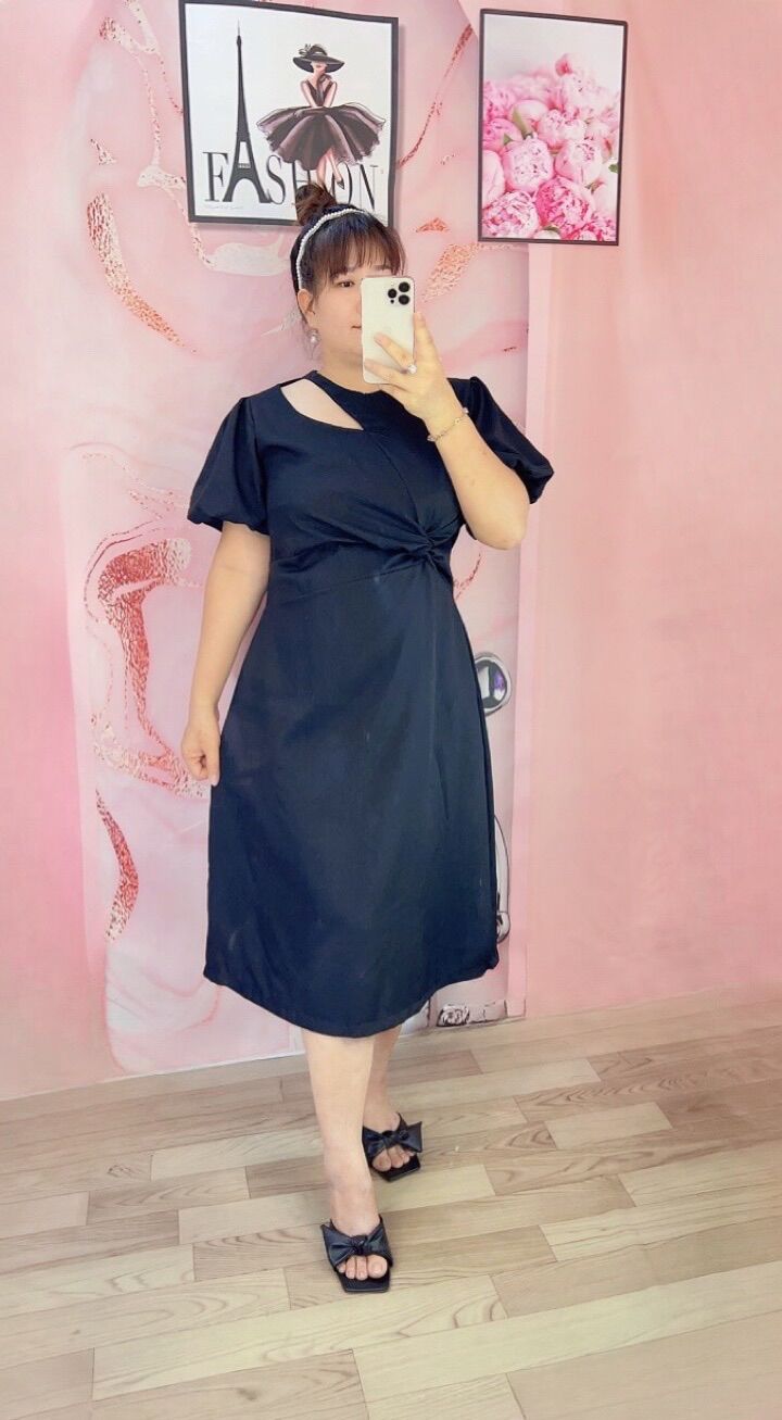 Đầm Xoắn eo Siêu che bụng Bigsize 60kg đến 95kg