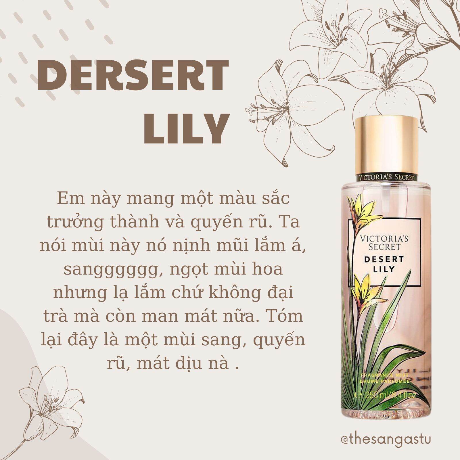 Body Mist Victoria's Secret Desert Lily