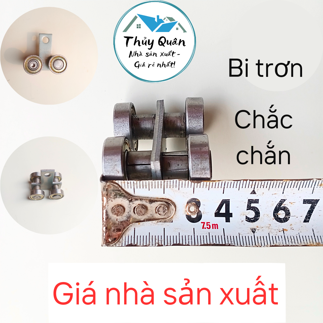 Bi treo 4 bánh đài loan, lắp cửa lùa