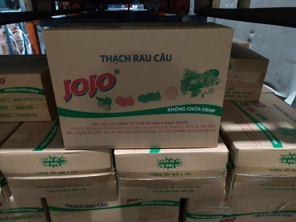 1 thùng (6kg) thạch rau câu trái cây JOJO