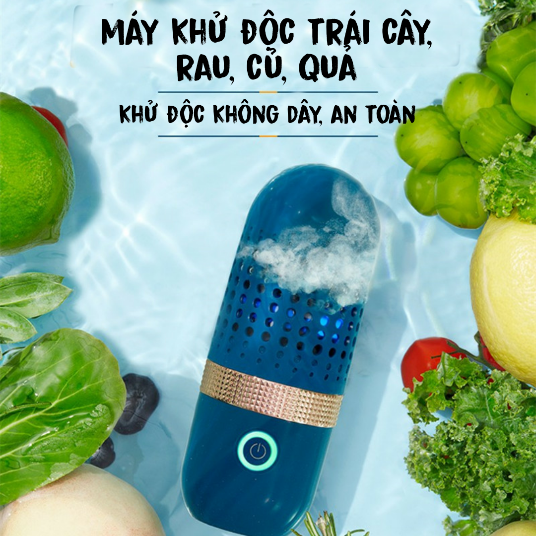 Máy khử độc DONLIM DL-001 máy khử trùng hoa quả thực phẩm, máy làm sạch rau củ, loại bỏ vi khuẩn 99%