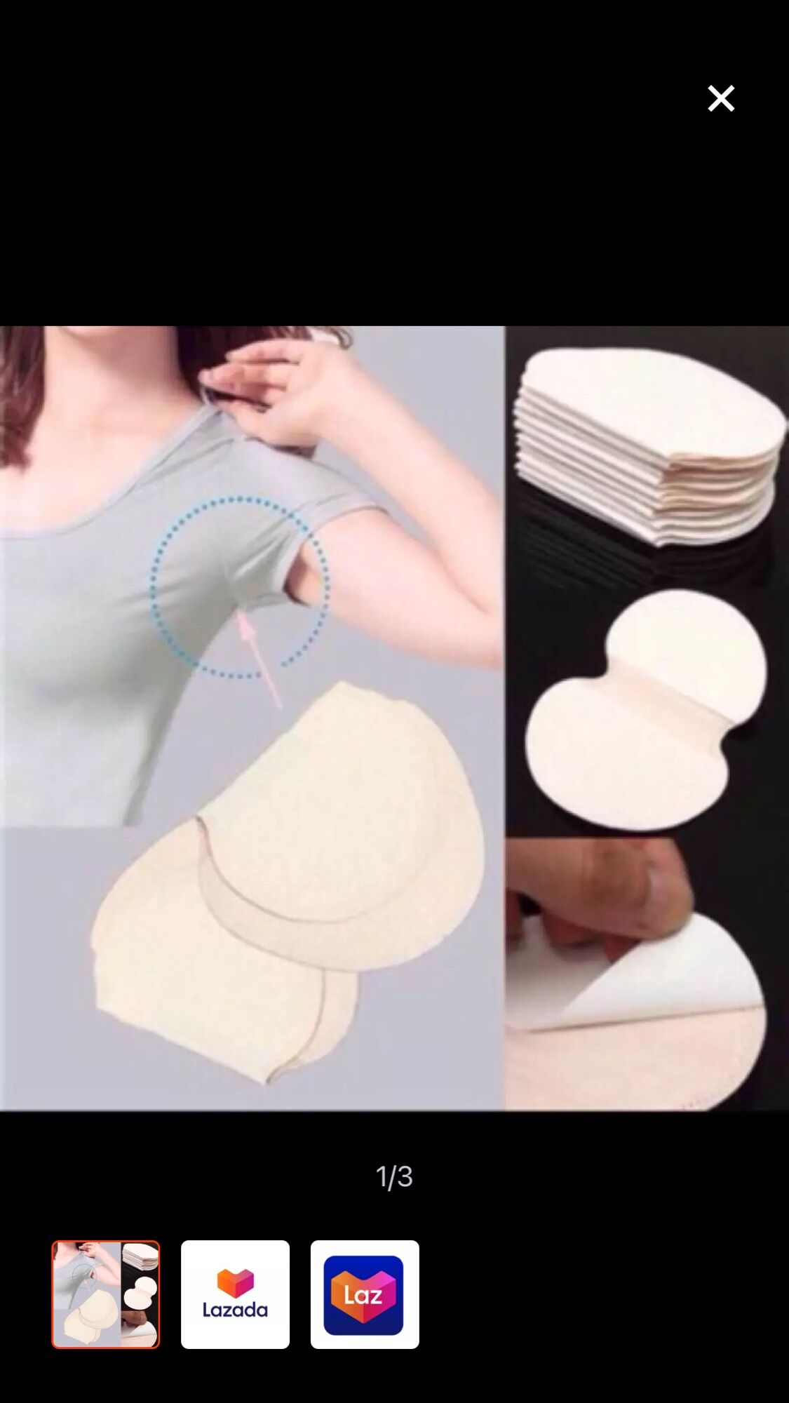 100 miếng thấm mồ hôi nách áo ( tặng 4 miếng )