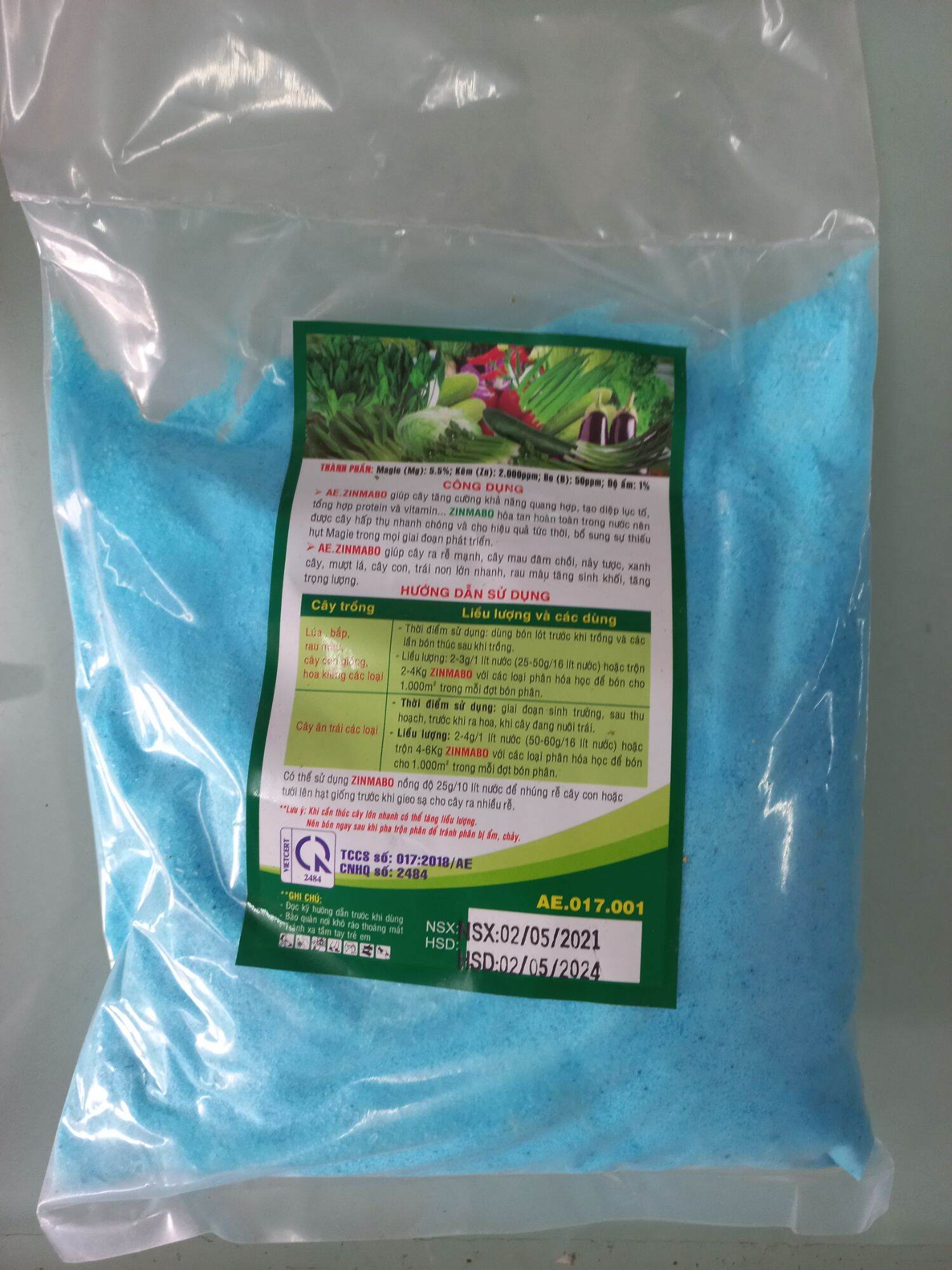 Phân bón vi lượng AE.ZINMABO Manhe Siêu Hấp Thụ 1kg