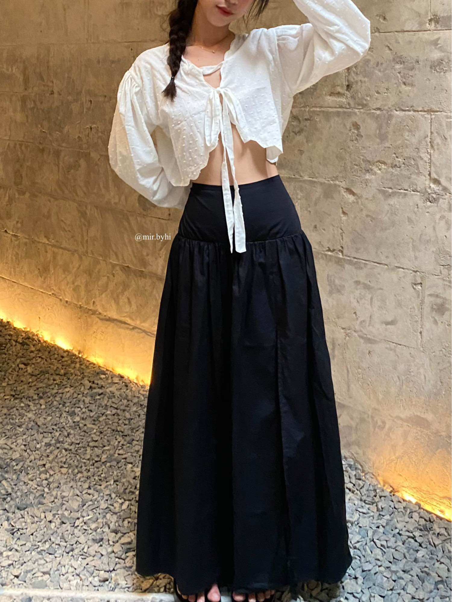 Chân váy xẻ hai lớp | À skirt | mir.byhi