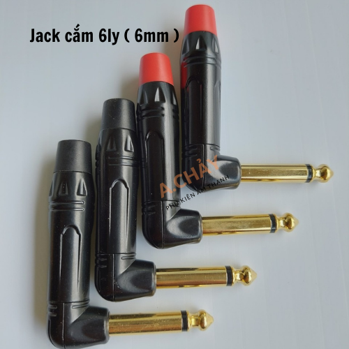 Jack cắm 6ly cong, đầu jack mạ kim loại tiếp xúc tốt giá 10 chiếc