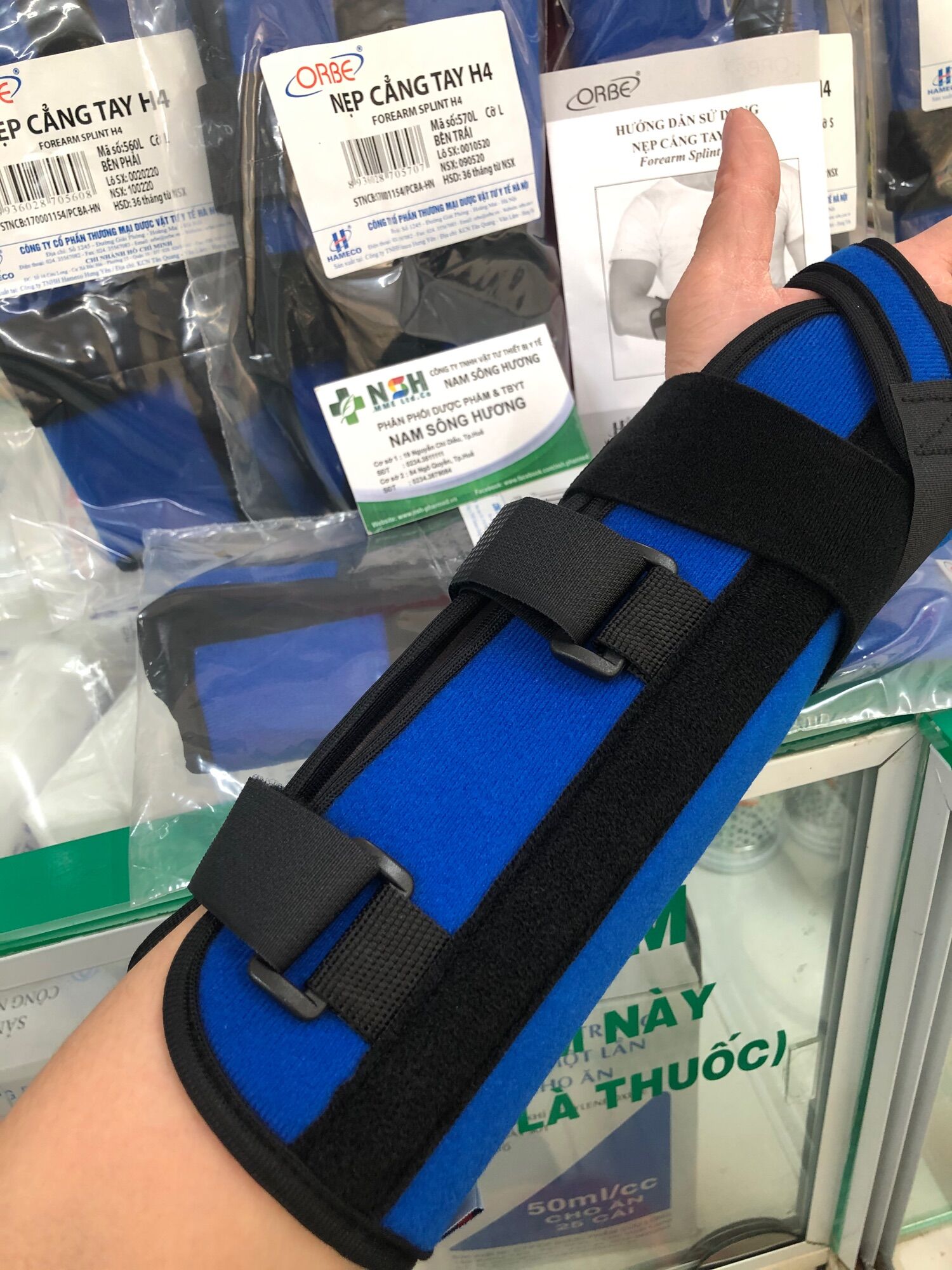 ❤️ nẹp cổ tay, nẹp cẳng tay orbe h4 giúp cố định tay sau chấn thương đai nẹp cố định cổ tay cẳng tay h4 orbe, đai nẹp cố định cổ tay cẳng tay h4 orbe h4