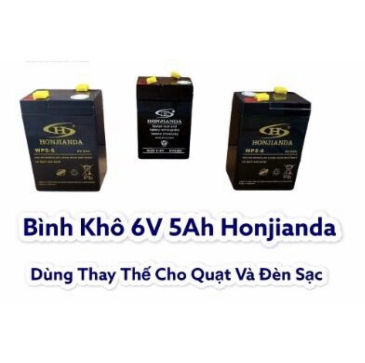 Bình Ắc Quy Cho Quạt Tích Điện Honjianda