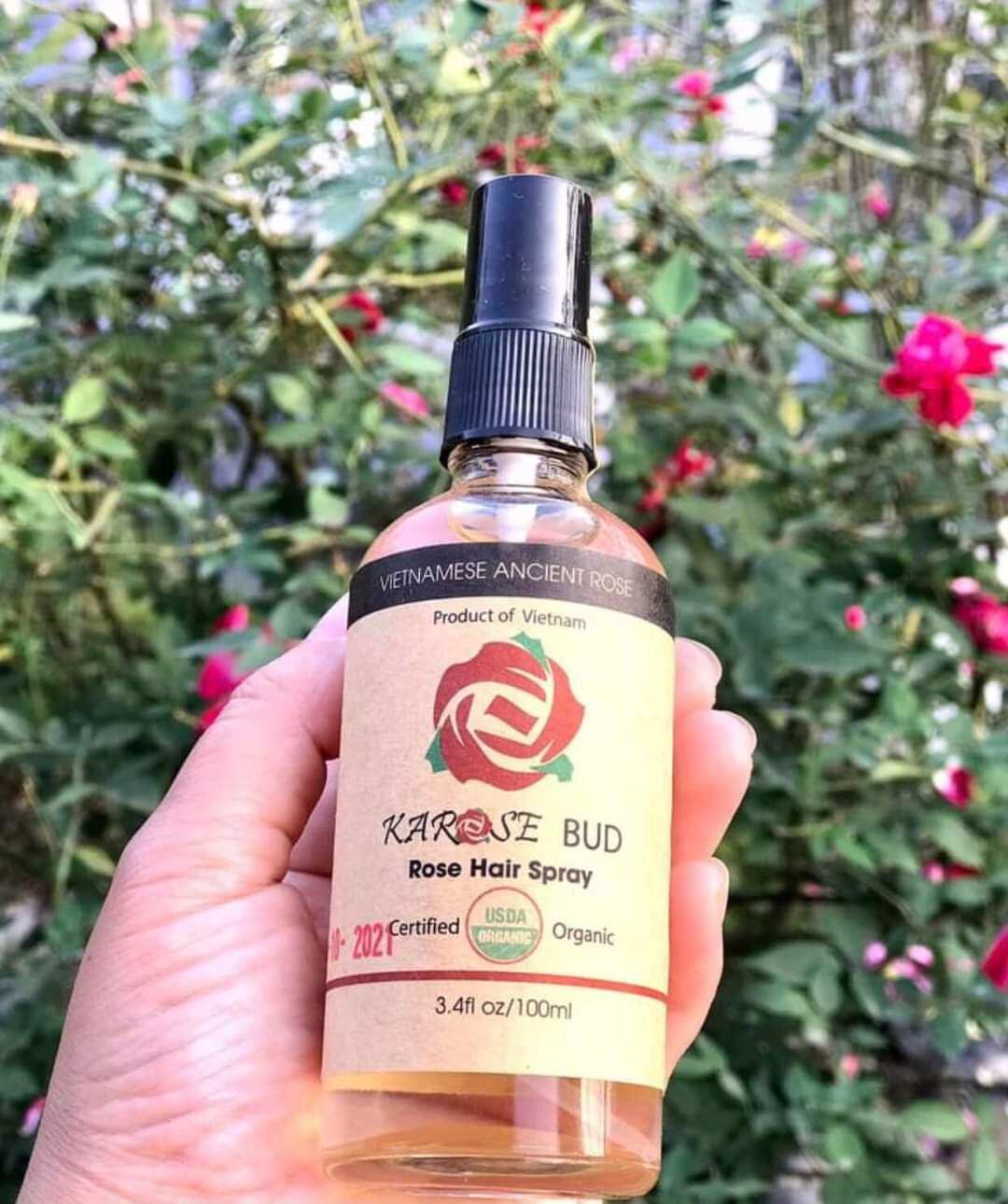 Xịt dưỡng tóc kích thích mọc tóc, ngăn rụng tóc, suôn mượt Karose Bud