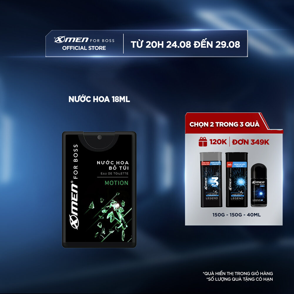 Nước hoa bỏ túi Xmen for Boss Motion 18ml