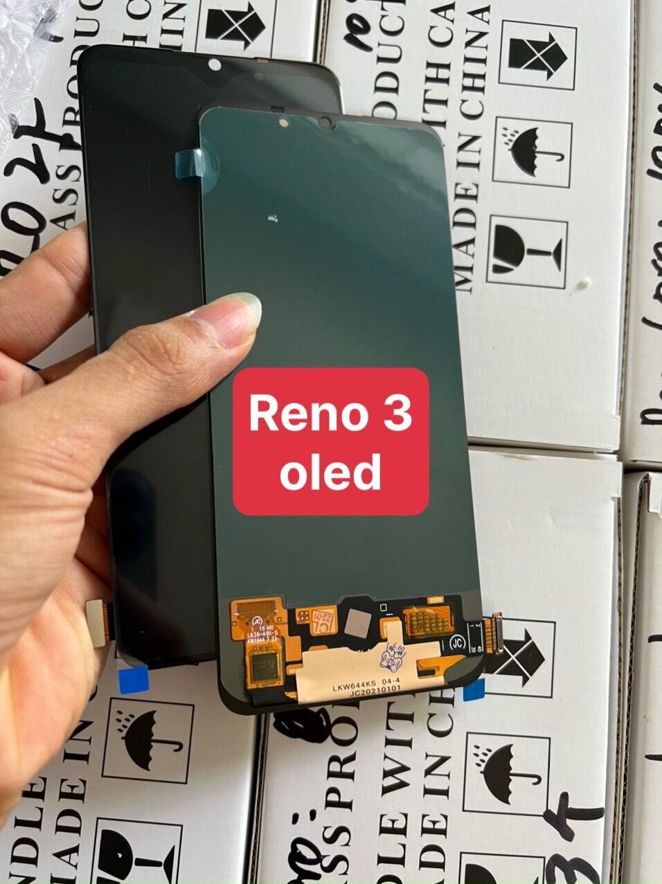 Màn hình oppo reno 3 / a91 oled mỏng , đẹp đạt 9/10 so với zin