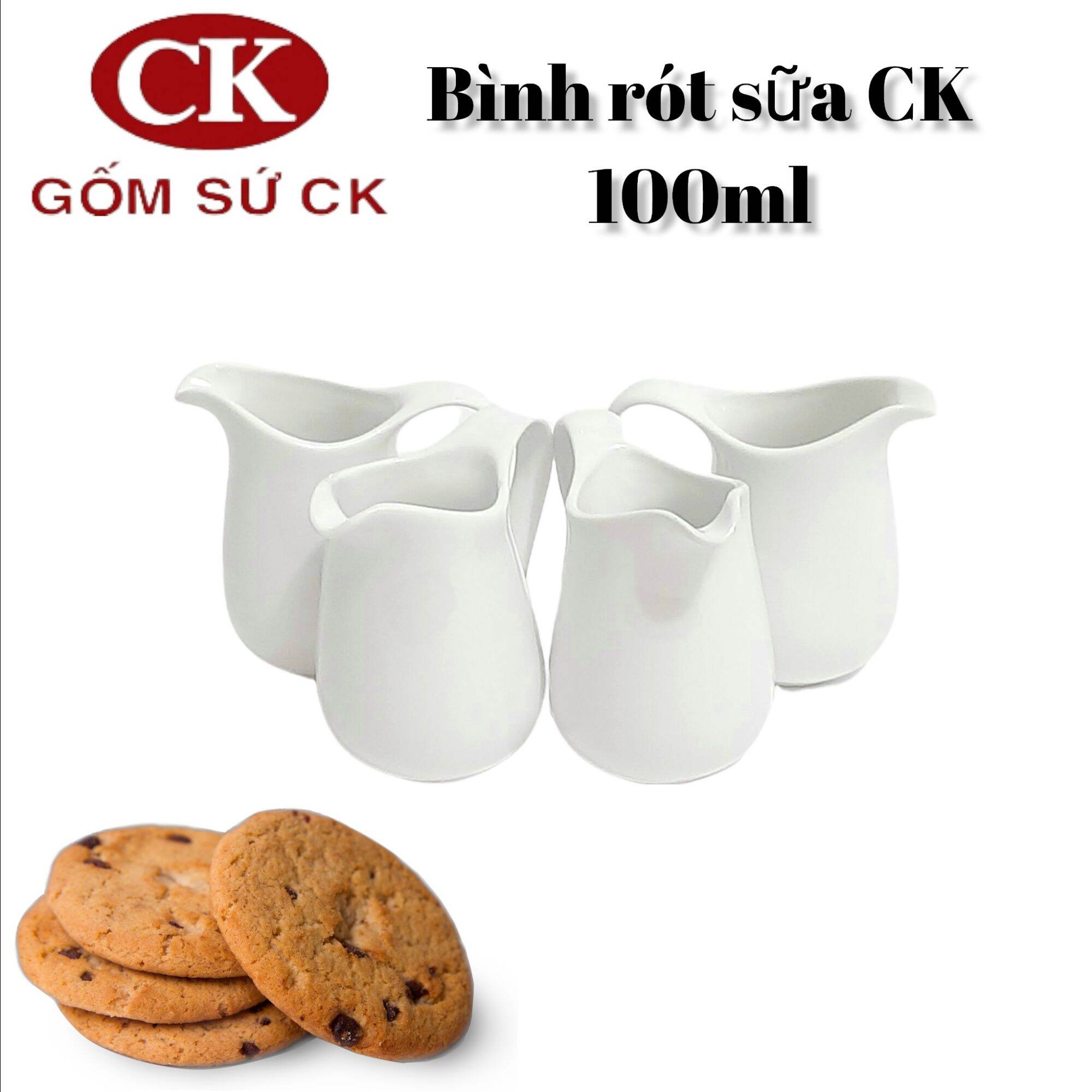 Bình rót sữa gốm sứ CK Việt Nam 100ml