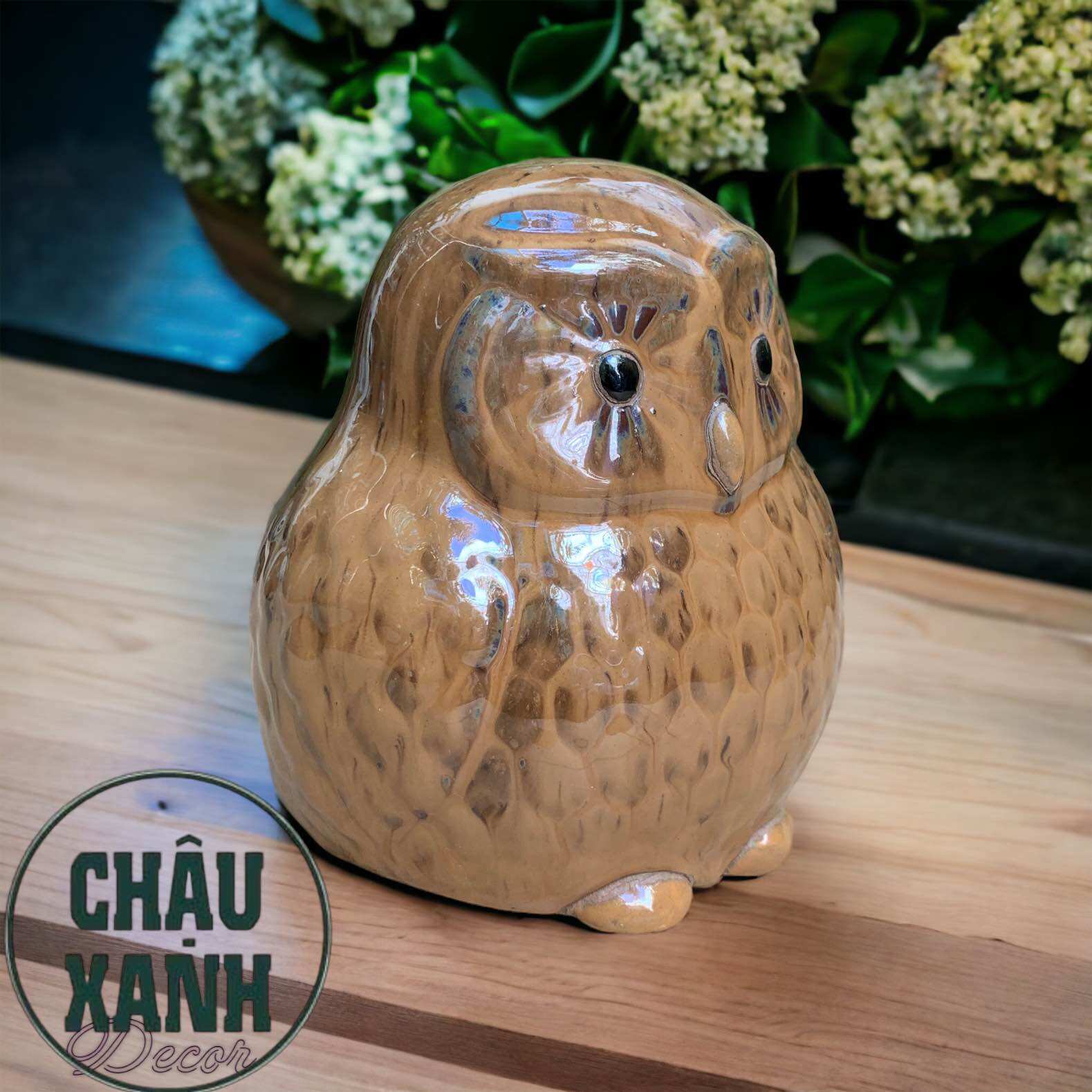 Cú bằng gốm sứ , tượng hình thú gốm sứ