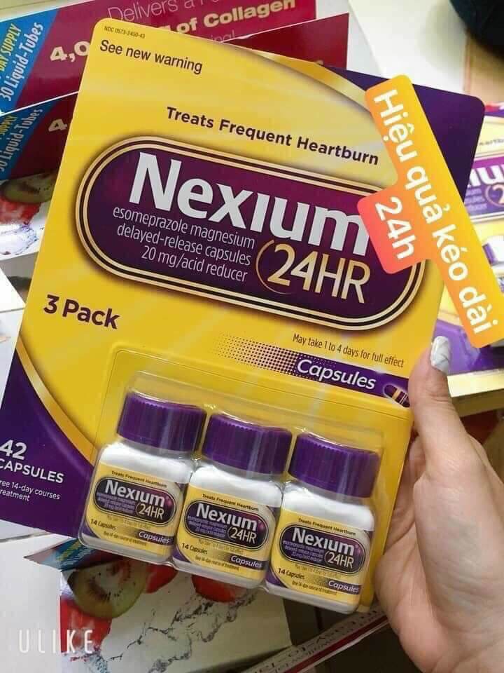 [Hcm][Chính Hãng Mỹ]Nexium 24Hr Của Mỹ - Hỗ Trợ Dạ Dày 1Lo/14Viên 1Liêu Trình