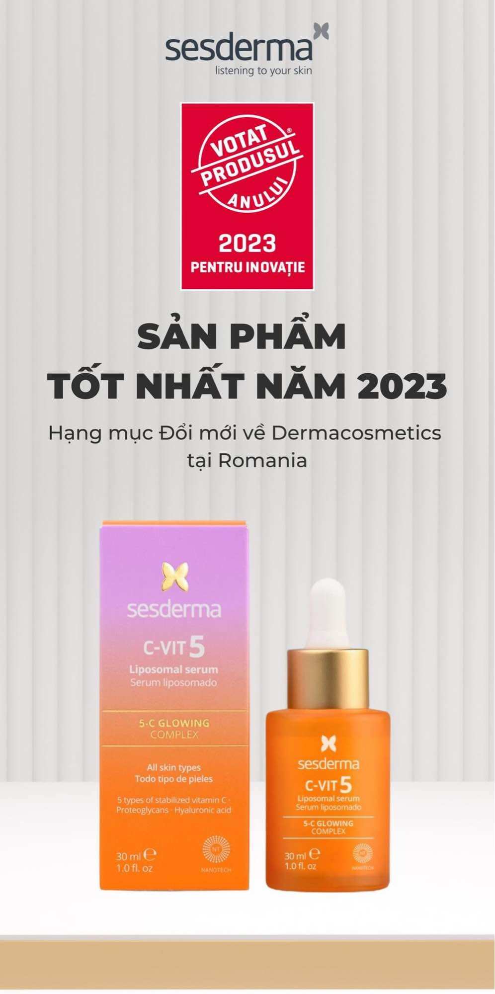 Tinh chất Sesderma C-Vit 5 Liposomal Serum