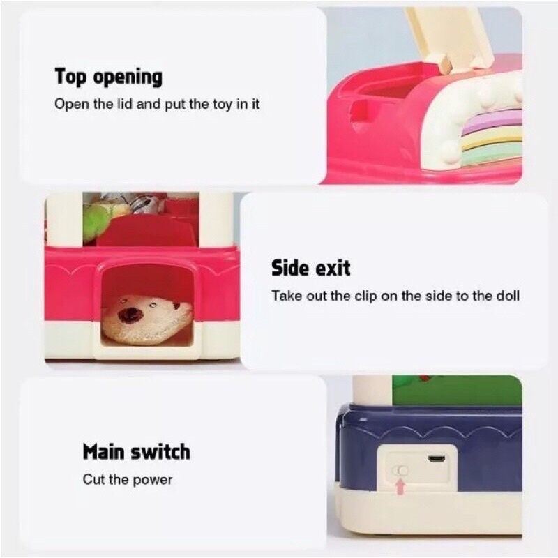 Đồ chơi Máy gắp thú bông mini