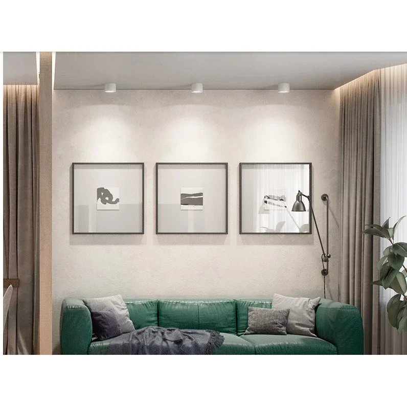 Đèn led ống bơ lắp nổi trần12w 3 màu