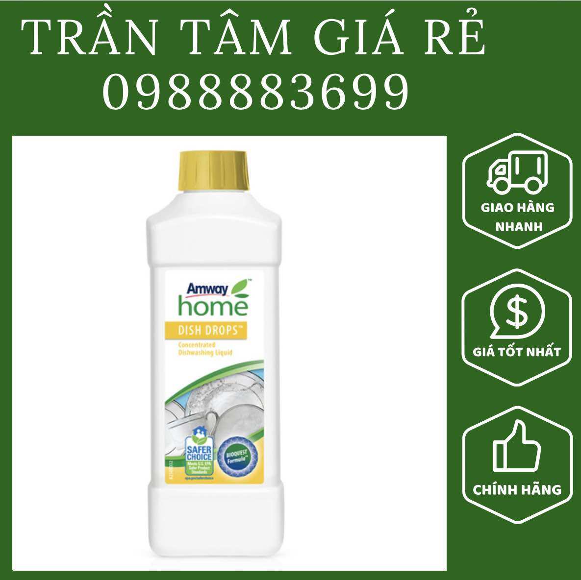 Nước Rửa Chén Đậm Đặc Aw Home 1L Chính Hãng Dịu Nhẹ Cho Da Tay Dễ Rửa Sạch