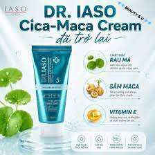 DR. IASO Cica-Maca Cream tái tạo da với lá rau má sâm maca và vitamin E
