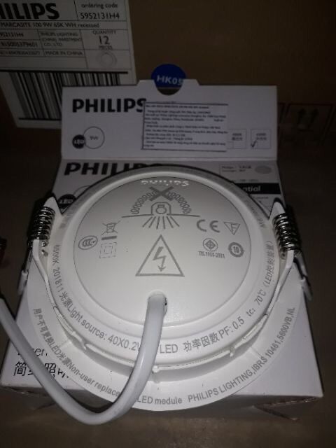 Đèn âm Trần Led 9W marcasite D100 Philips
