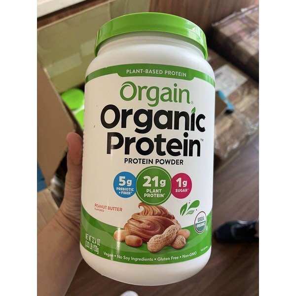 Bột Orgain Organic Protein bổt đạm thực vật hữu cơ 920g