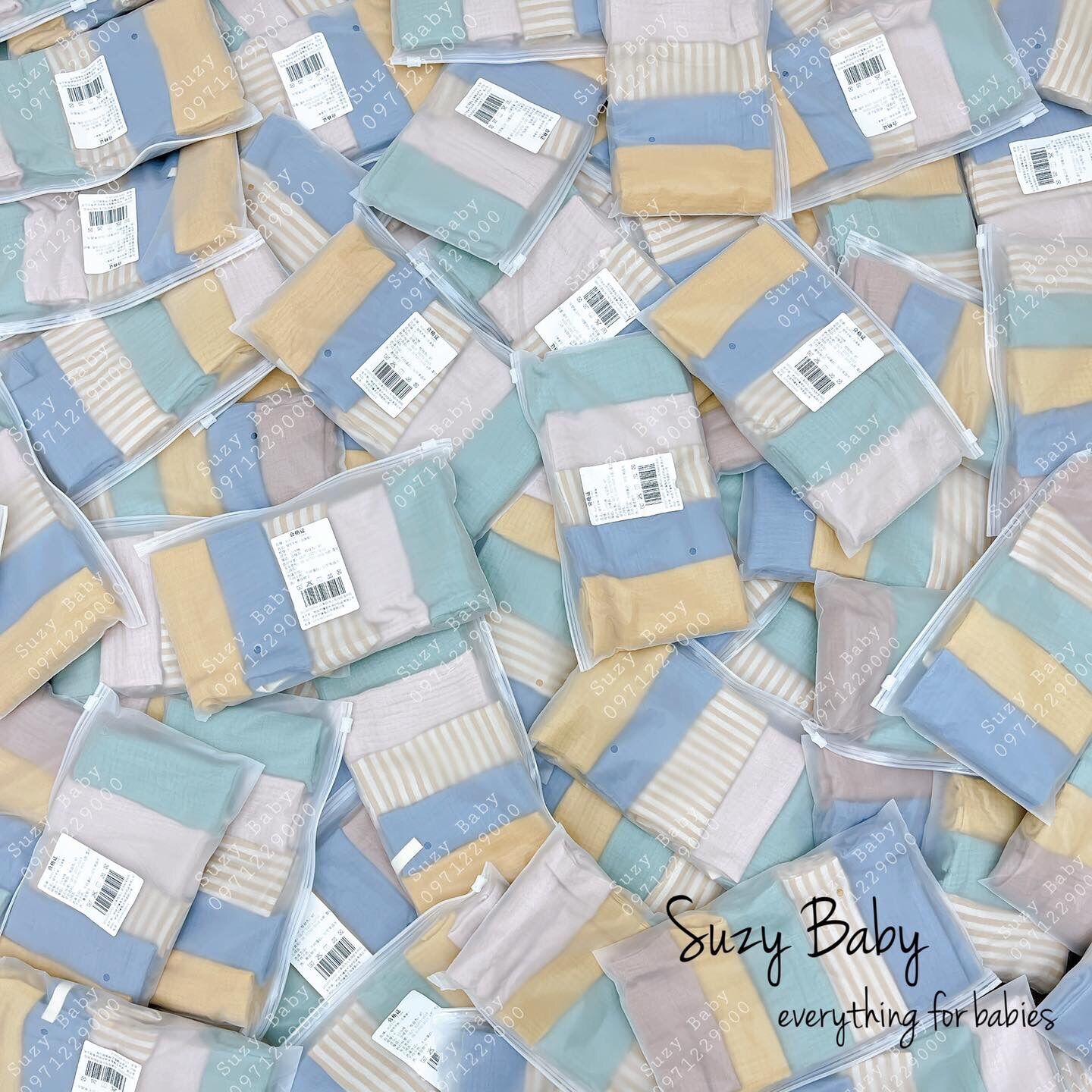 SET 5 KHĂN SỮA ORGANIC 4 LỚP MUSLIN TREE