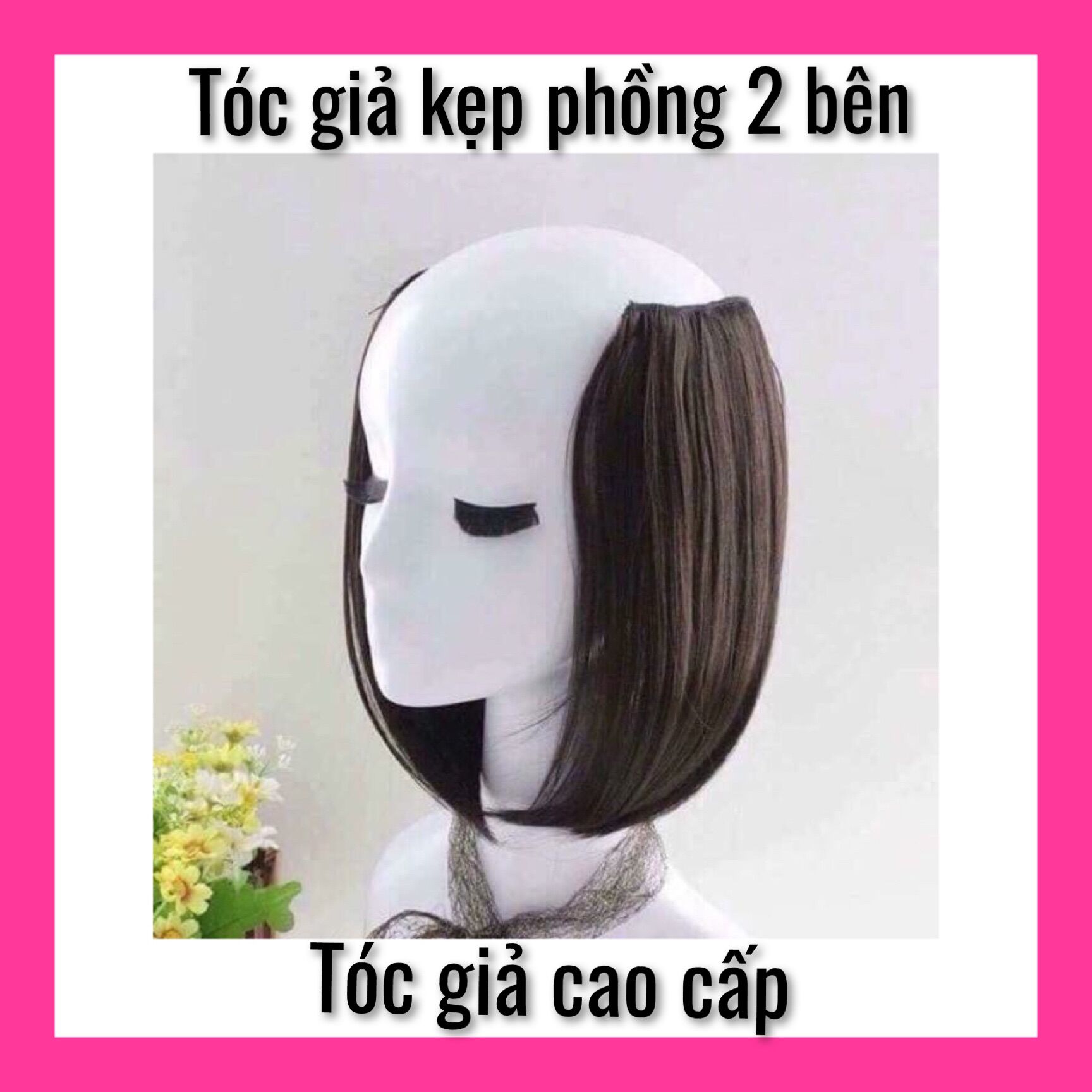 Tóc giả kẹp phồng chân tóc 2 bên làm dày tóc ❇️freeship ❇️