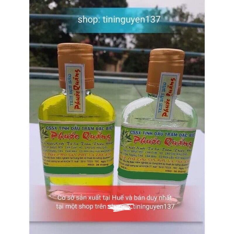 Tinh dầu tràm Huế loại đặc biệt nguyên chất 100ml Phước Quảng cho trẻ sơ sinh